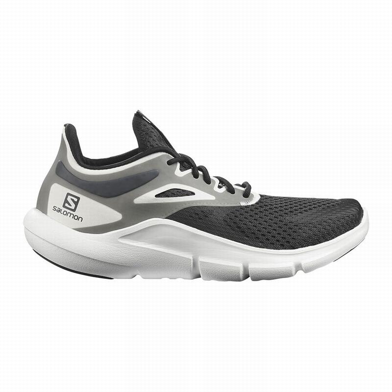 Salomon Israel PREDICT MOD - Womens Road Running Shoes - Black/White (JGHC-21605)